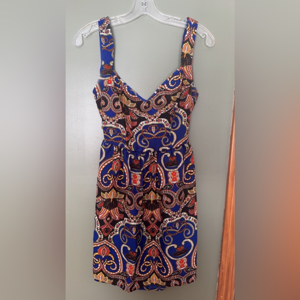 Vibrant Multicolor Paisley Dress